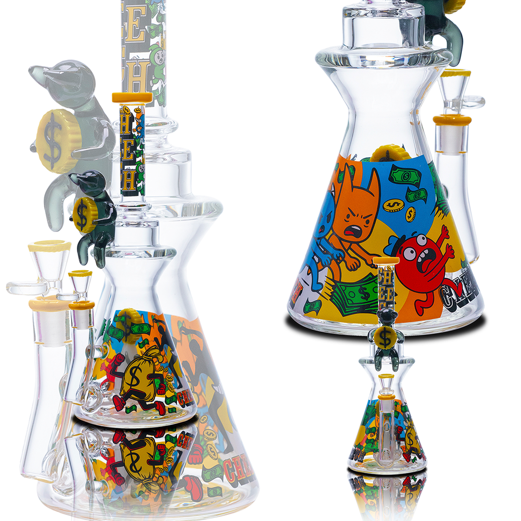 Money Bags Hustler Glass Rig