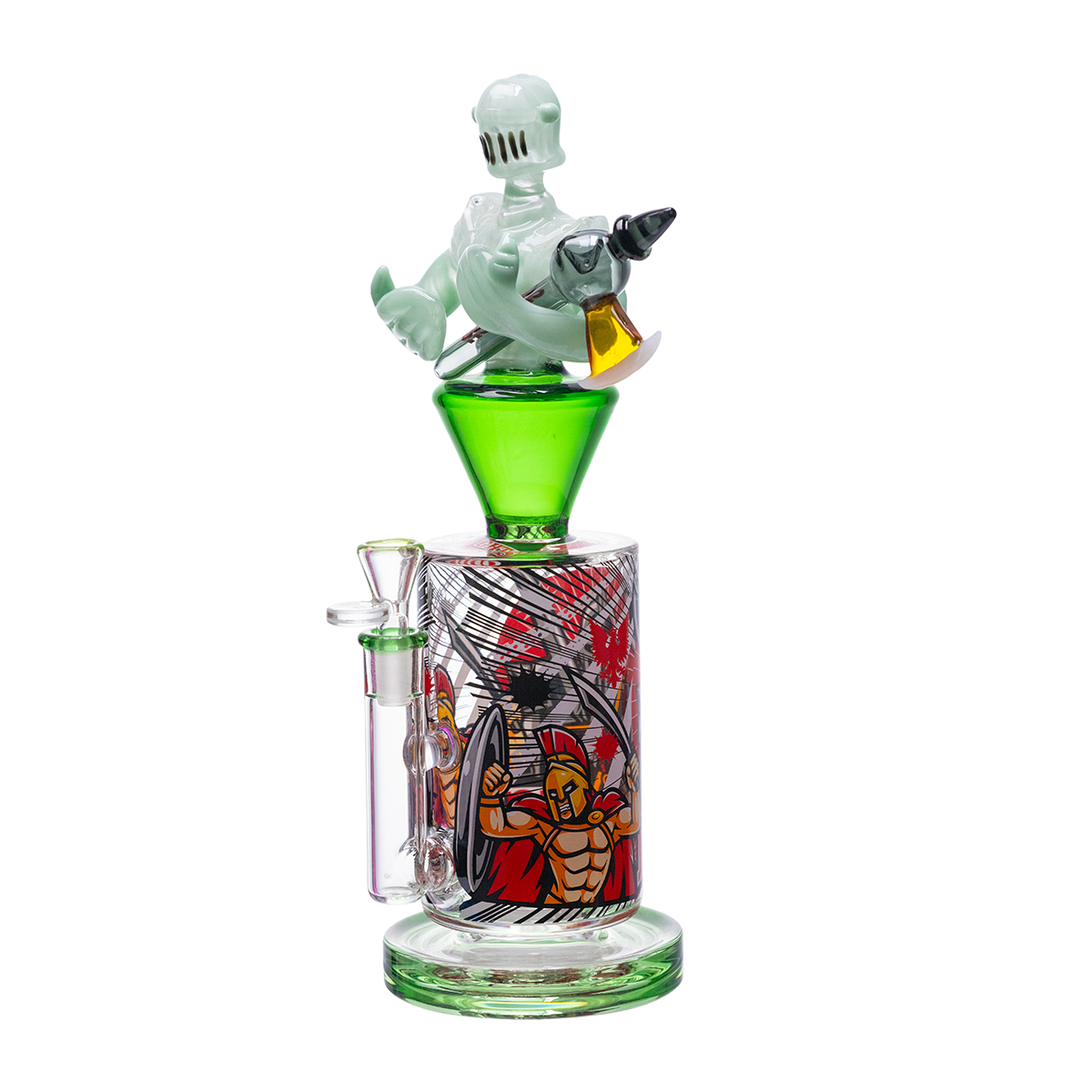 Medieval Warrior Collector Glass Piece