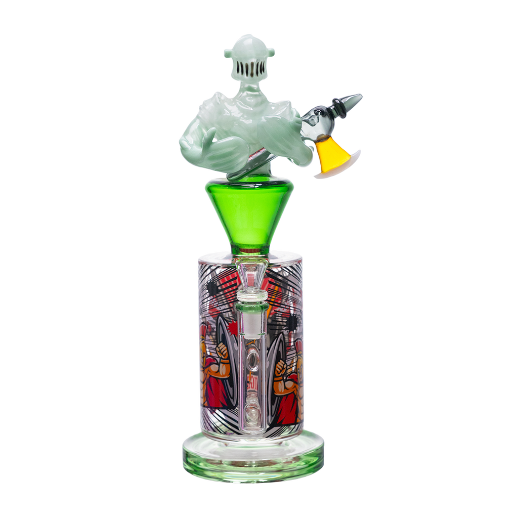 Medieval Warrior Collector Glass Piece