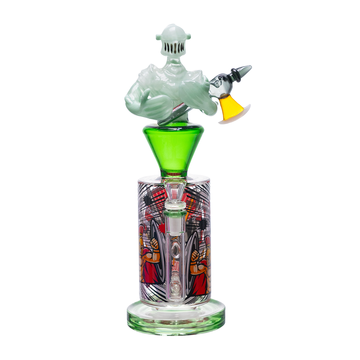 Medieval Warrior Collector Glass Piece