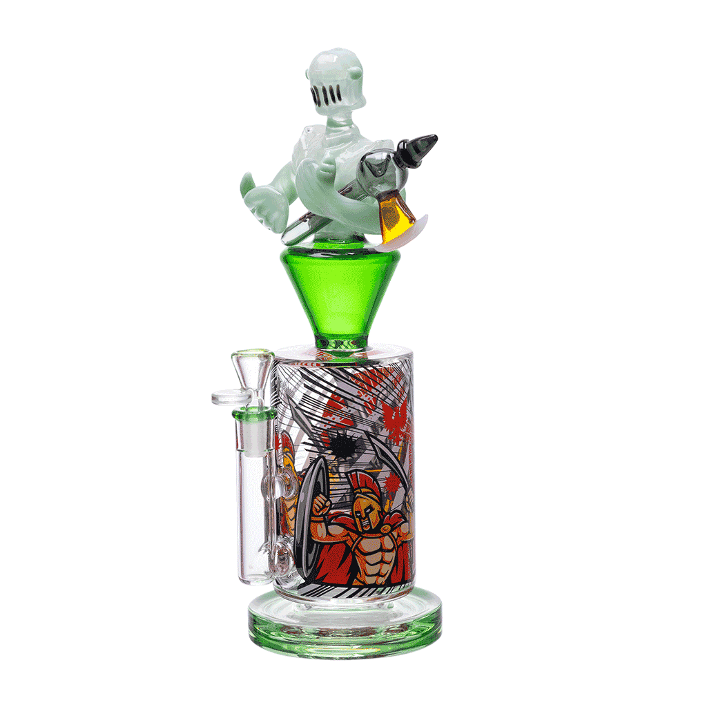 Medieval Warrior Collector Glass Piece