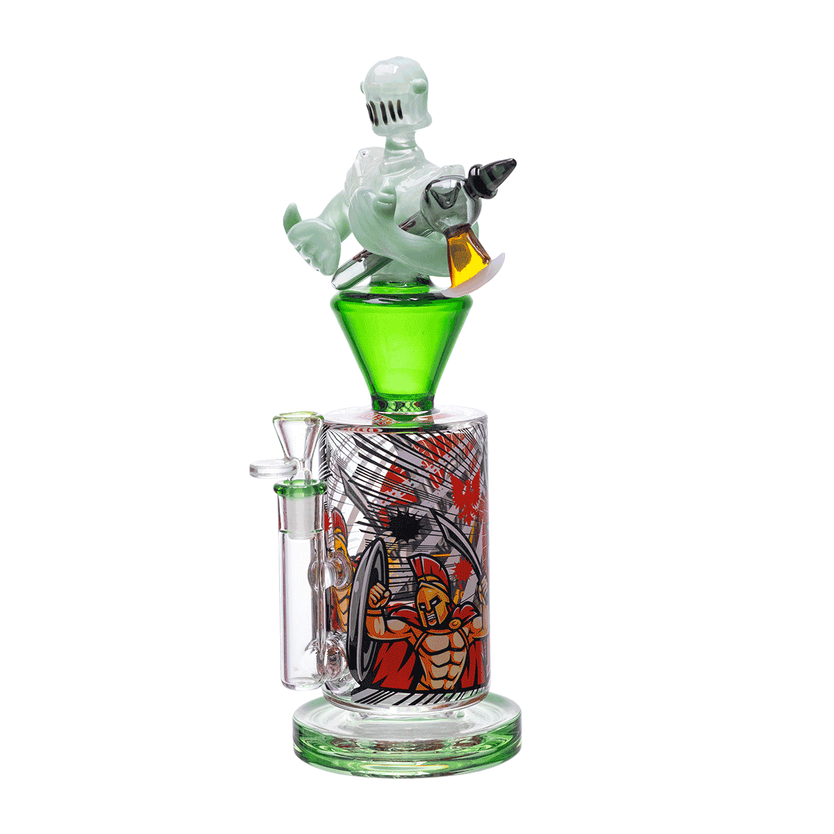 Medieval Warrior Collector Glass Piece