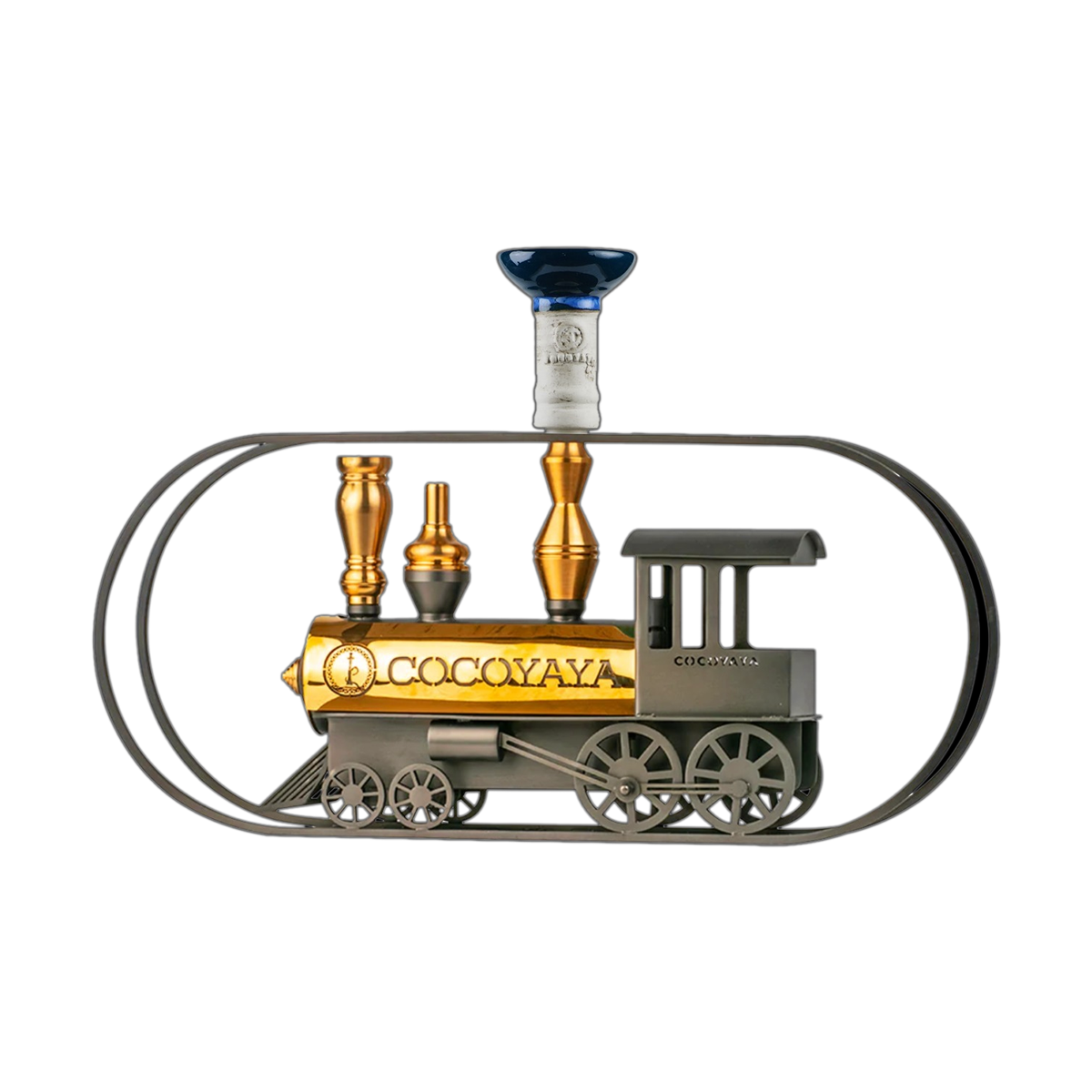 COCOYAYA EXPRESS TRAIN HOOKAH GOLDEN