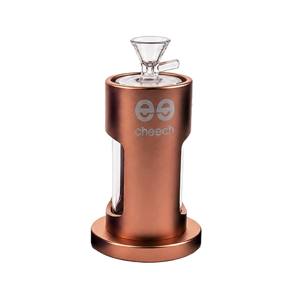 Sleek Metal Glass Bubbler