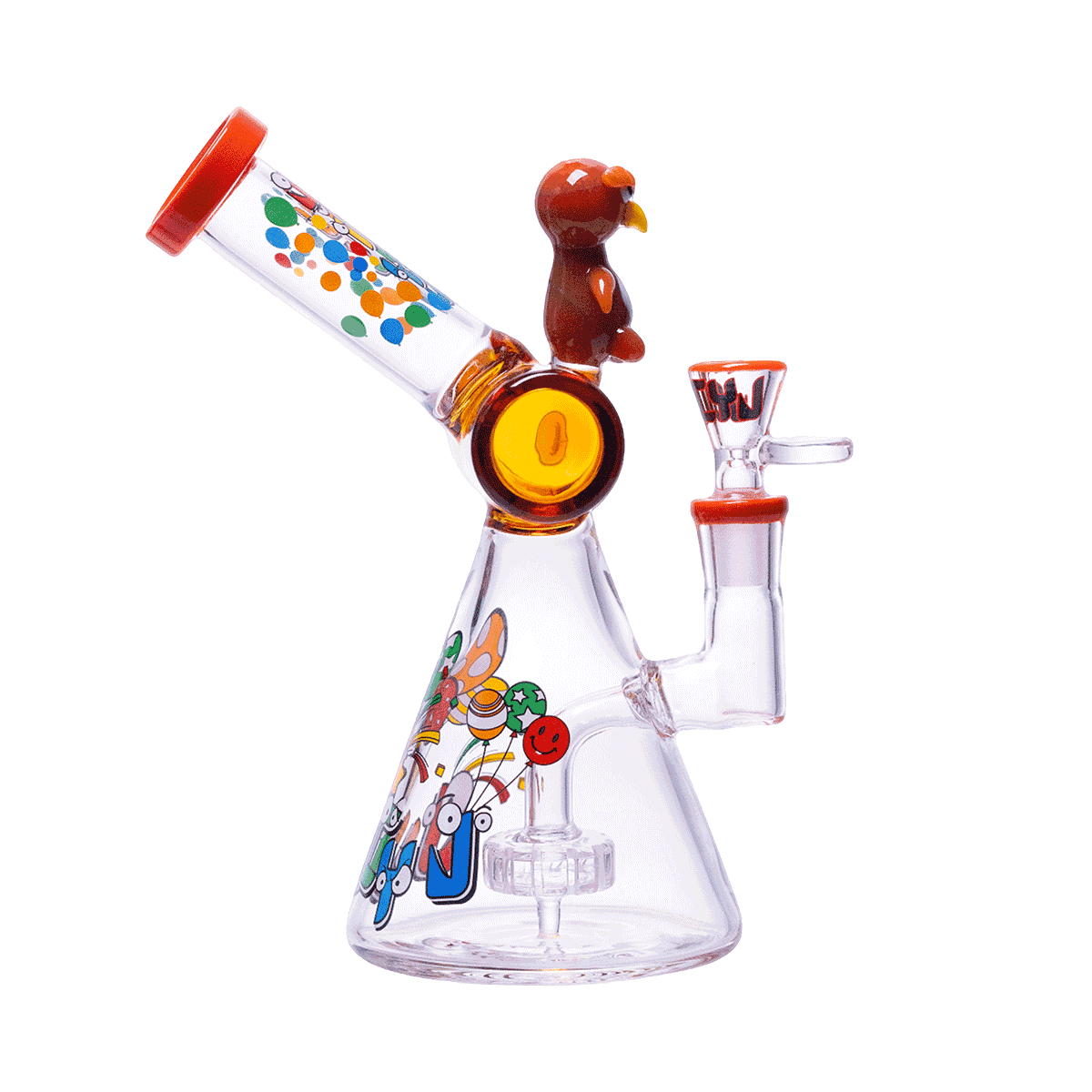 BIRD RUNS A GLASS SPACESHIP