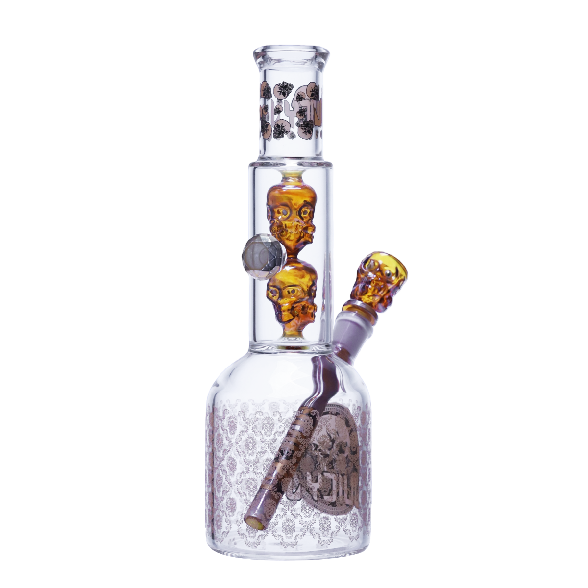 Golden Skull Stacked Beaker