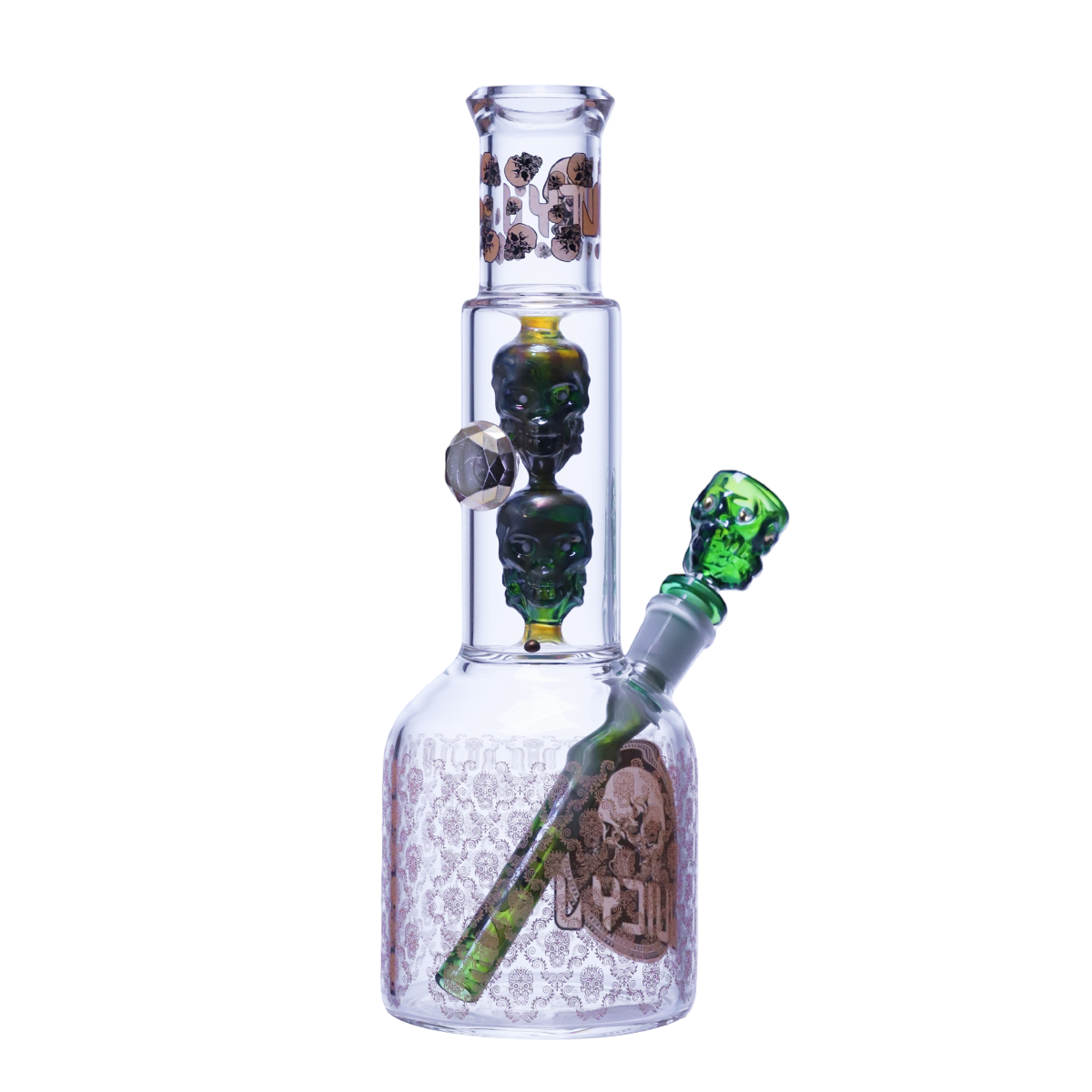 Golden Skull Stacked Beaker