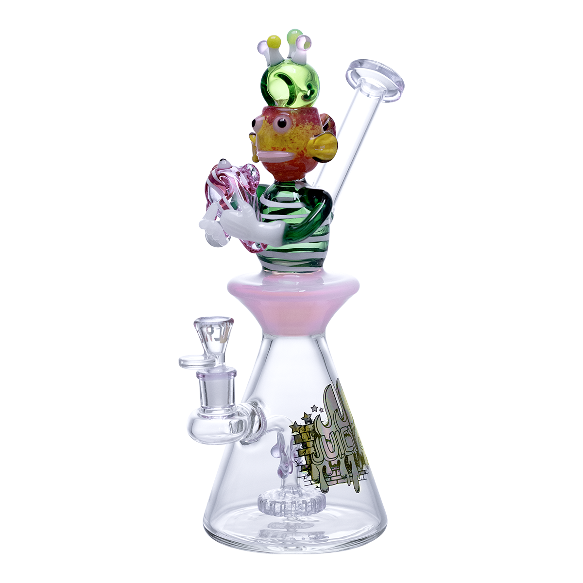 Alien vibin' with space lettuce!
