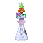 Alien vibin' with space lettuce!