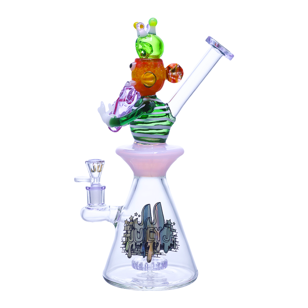 Alien vibin' with space lettuce!