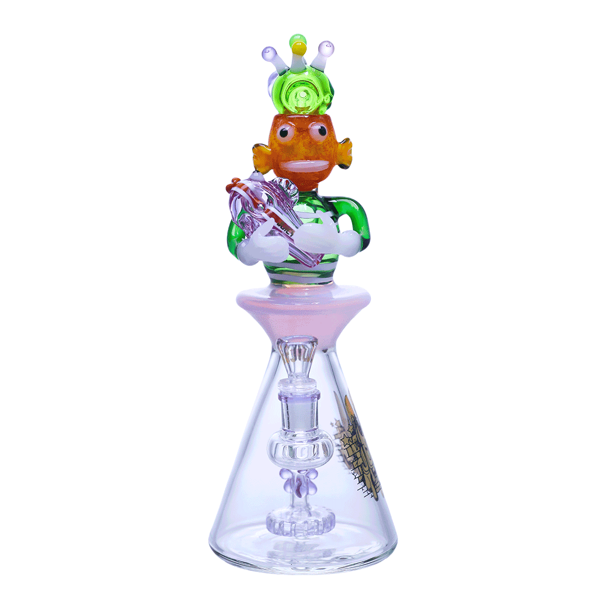 Alien vibin' with space lettuce!
