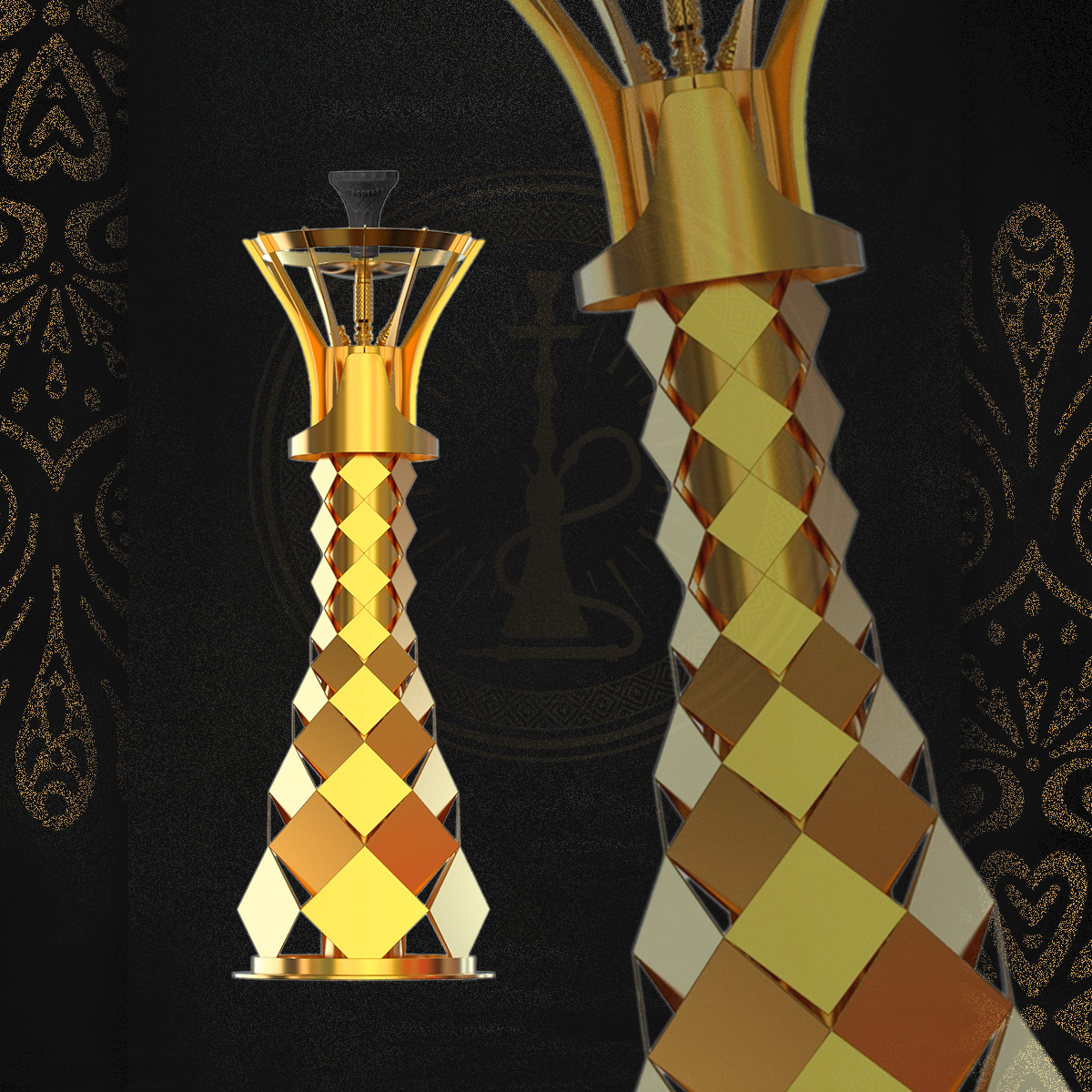 COCOYAYA CASSINI HOOKAH GOLD
